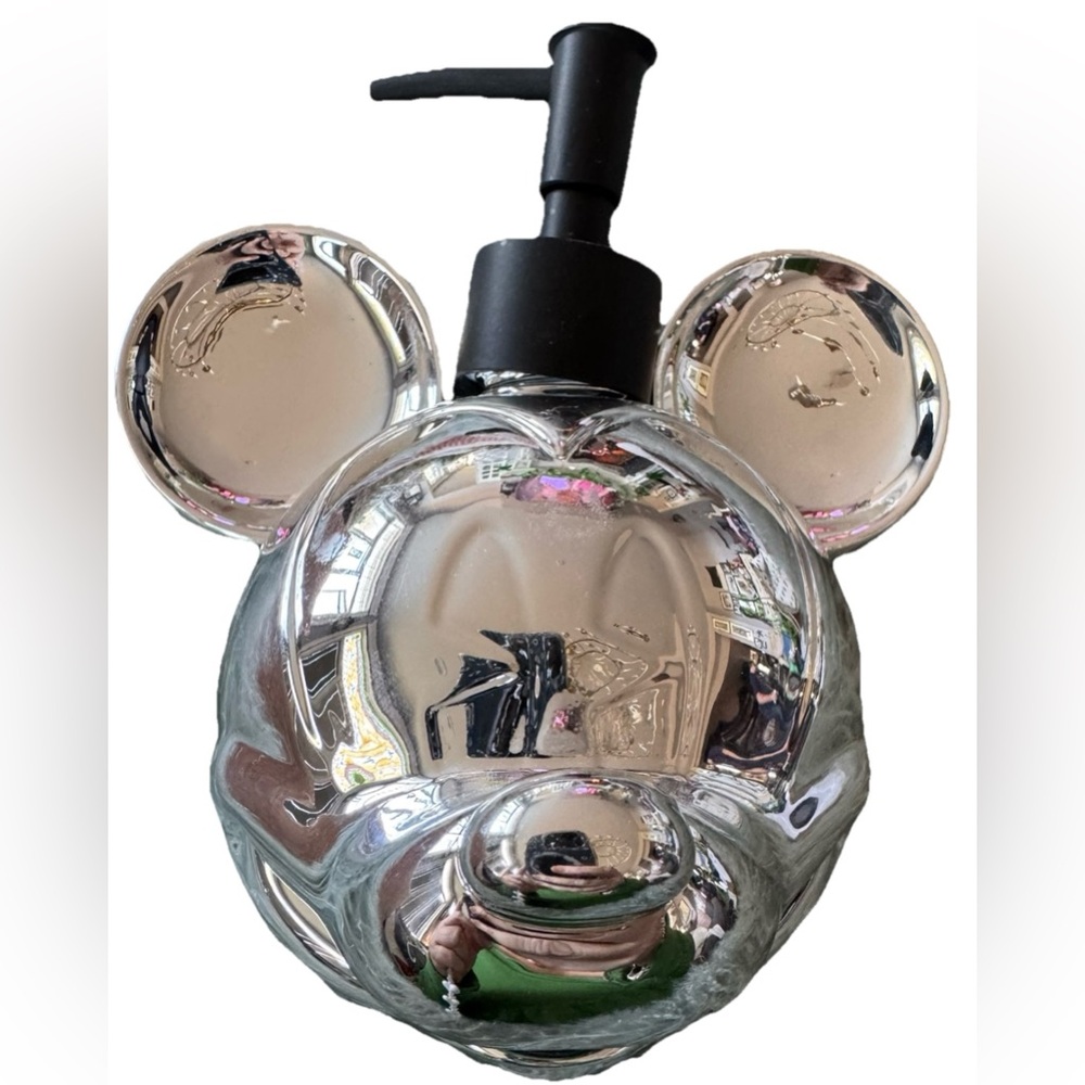 LIMITED EDITION DISNEY 50TH ANNIVERSARY CHROME MICKEY MOUSE SOAP DISPENSER NEW